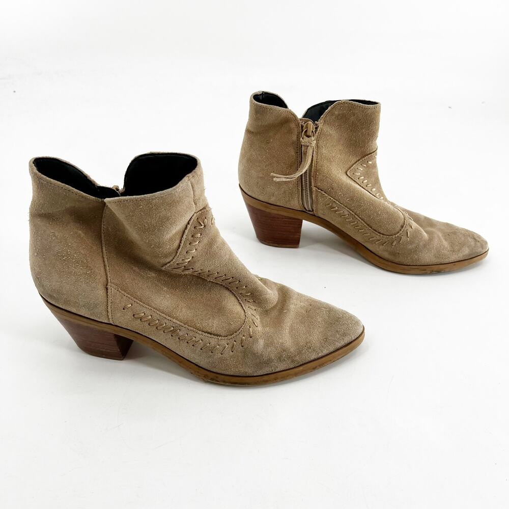 Rebecca Minkoff Brown Suede Ankle Booties 8.5